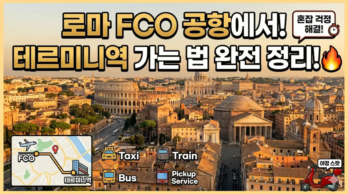 로마 공항에서 테르미니역 