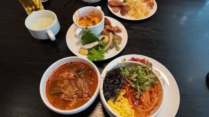 김해공항 스카이허브라운지 음식