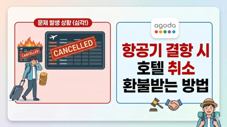 환불 불가 호텔 환불 받기