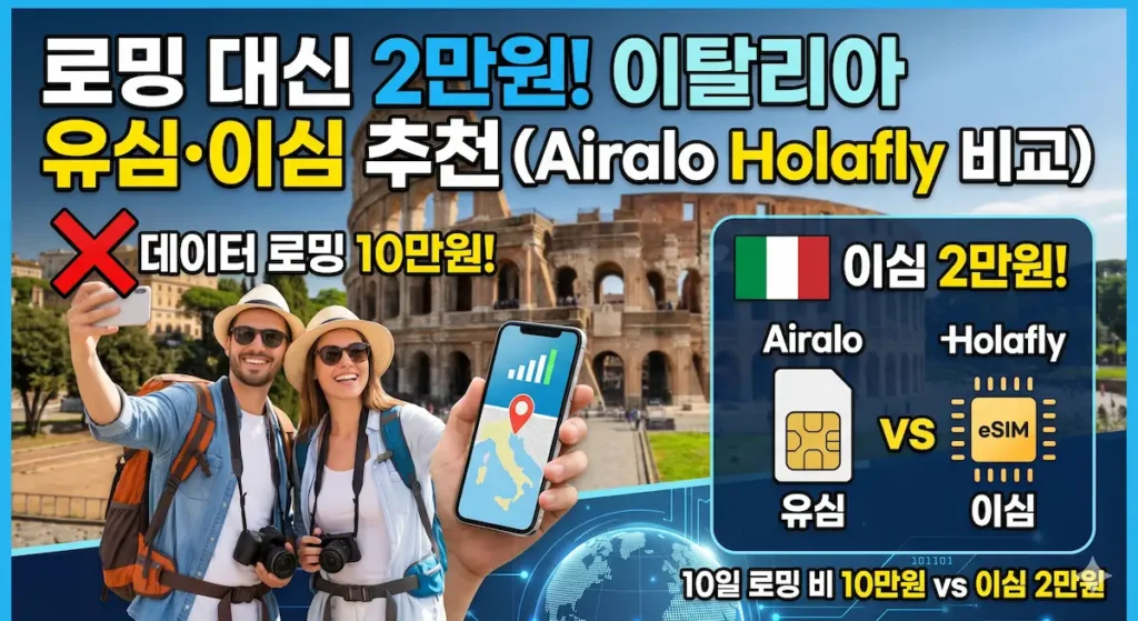 이탈리아 유럽 이심 구매하기